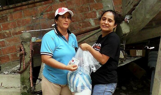 Ecuador: Lebensmittelverteilung